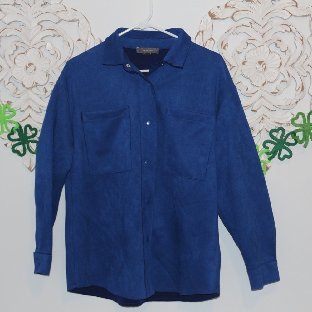 Blue Suede Shacket